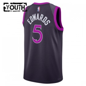 Dres Minnesota Timberwolves Anthony Edwards Nike 2025-26 City Edition Crno Swingman - Dječji